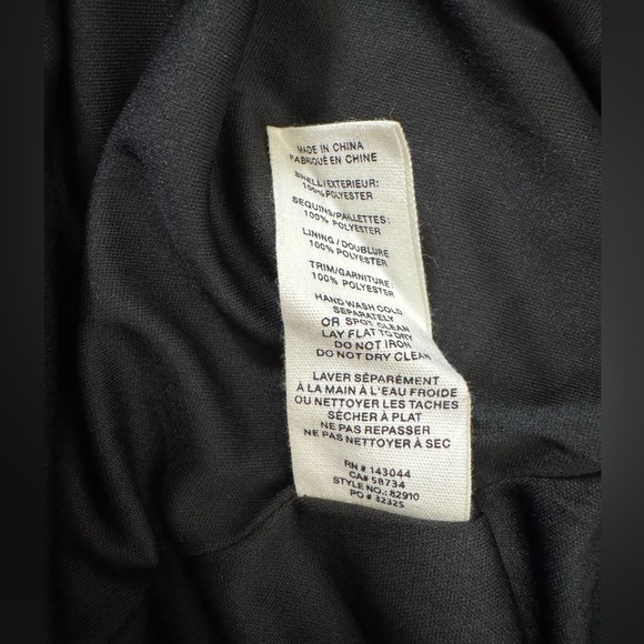 *NWT* Avec Les Filles Nordstrom Black Sequin Mini Skirt Size Small - Picture 9 of 9